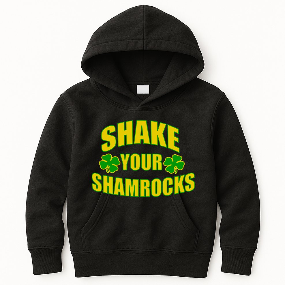 Shake Your Shamrocks Funny St Patricks Day Kids Hoodie