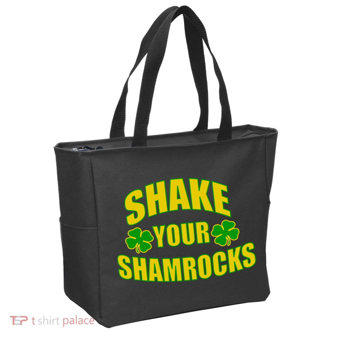 Shake Your Shamrocks Funny St Patricks Day Zip Tote Bag