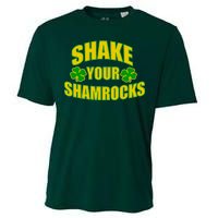 Shake Your Shamrocks Funny St Patricks Day Cooling Performance Crew T-Shirt