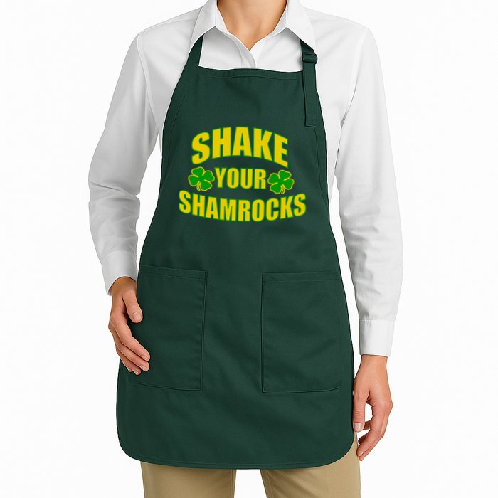 Shake Your Shamrocks Funny St Patricks Day Apron