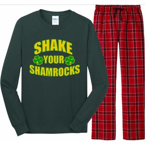 Shake Your Shamrocks Funny St Patricks Day Long Sleeve Pajama Set