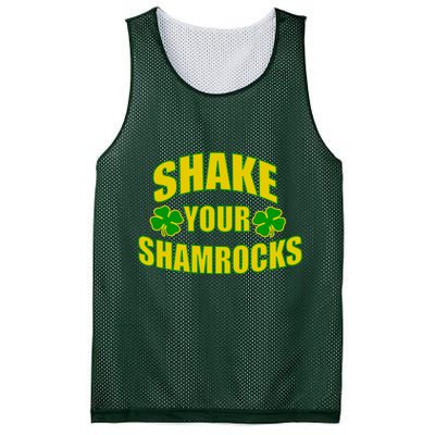 Shake Your Shamrocks Funny St Patricks Day Mesh Reversible Basketball Jersey Tank