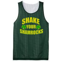 Shake Your Shamrocks Funny St Patricks Day Mesh Reversible Basketball Jersey Tank