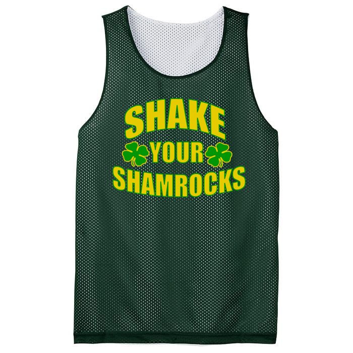 Shake Your Shamrocks Funny St Patricks Day Mesh Reversible Basketball Jersey Tank