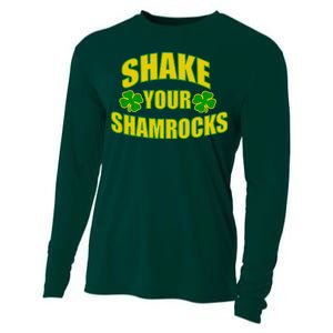 Shake Your Shamrocks Funny St Patricks Day Cooling Performance Long Sleeve Crew