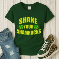 Shake Your Shamrocks Funny St Patricks Day Womens T-Shirt