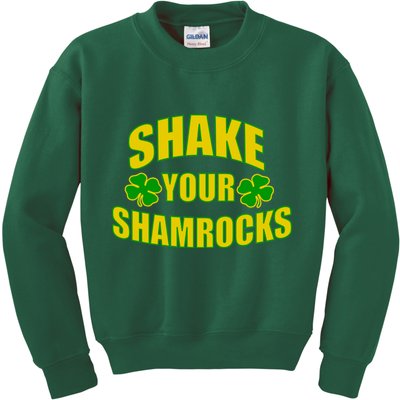 Shake Your Shamrocks Funny St Patricks Day Kids Sweatshirt