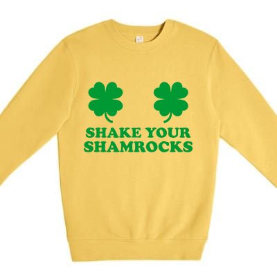 Shake Your Shamrocks St. Patrick's Day Clover Premium Crewneck Sweatshirt