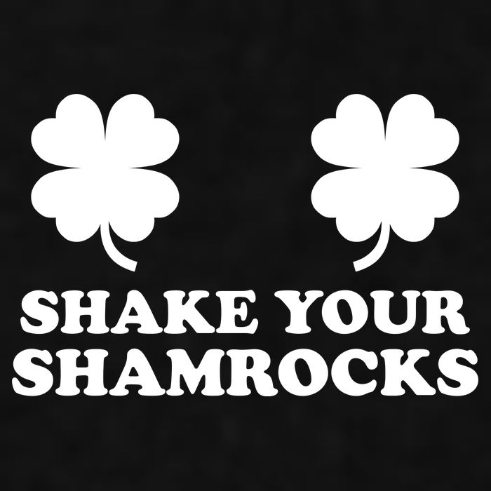 Shake Your Shamrocks St. Patrick's Day Clover Ladies PosiCharge Tri-Blend Wicking Tank
