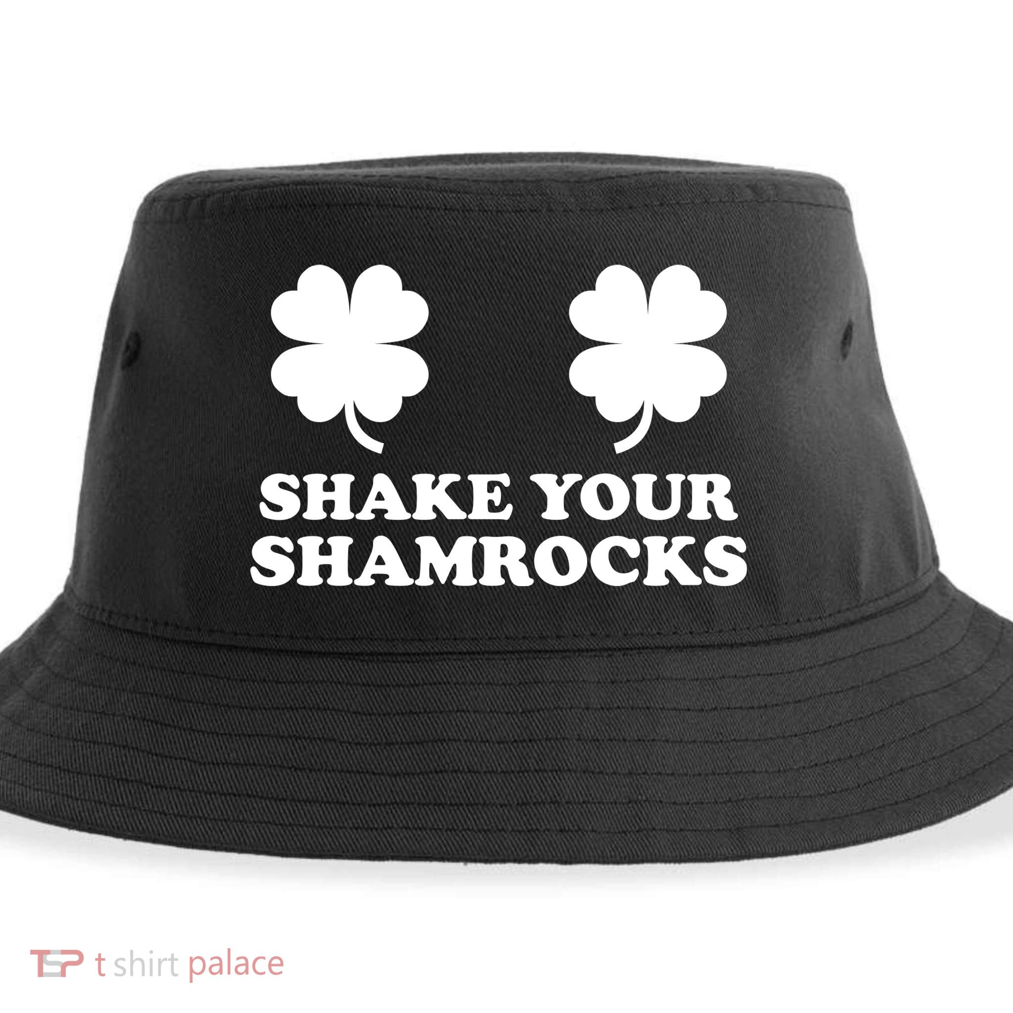 Shake Your Shamrocks St. Patrick's Day Clover Sustainable Bucket Hat