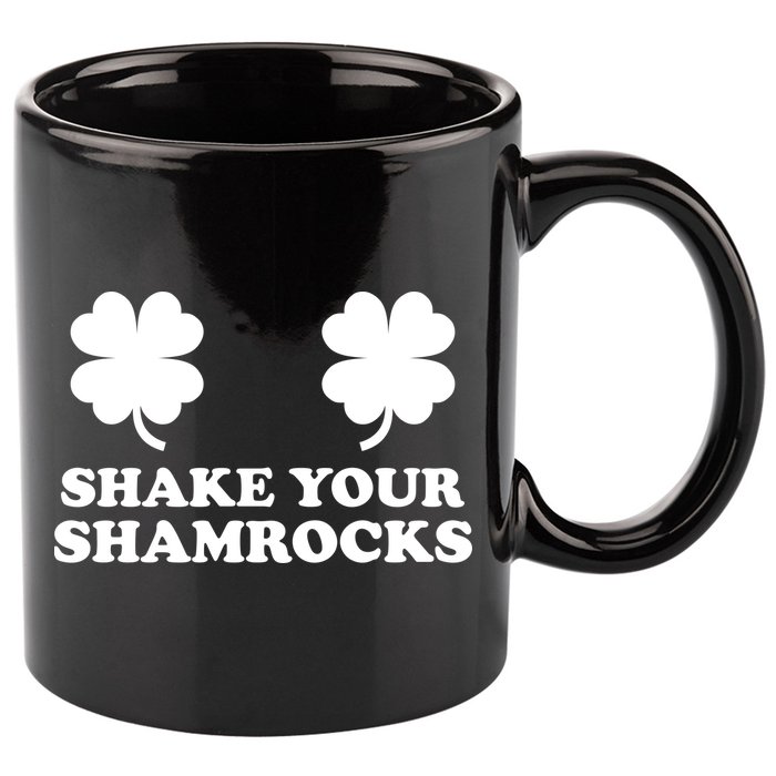 Shake Your Shamrocks St. Patrick's Day Clover 11oz C Handle Ceramic Mug