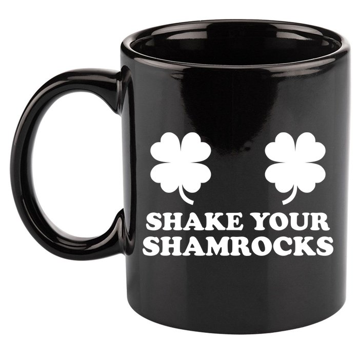 Shake Your Shamrocks St. Patrick's Day Clover 11oz C Handle Ceramic Mug