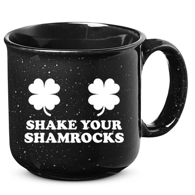 Shake Your Shamrocks St. Patrick's Day Clover 15oz Campfire Ceramic Mug