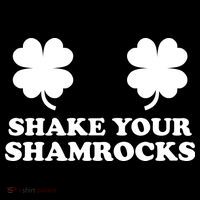 Shake Your Shamrocks St. Patrick's Day Clover Drawstring Bag