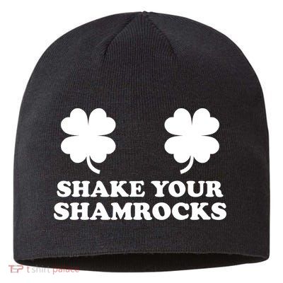 Shake Your Shamrocks St. Patrick's Day Clover Sustainable Beanie