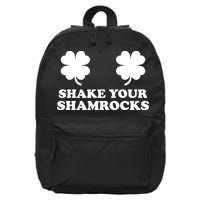 Shake Your Shamrocks St. Patrick's Day Clover 16 in Basic Backpack