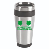 Shake Your Shamrocks St. Patrick's Day Clover 16oz Travel Tumbler