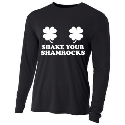 Shake Your Shamrocks St. Patrick's Day Clover Cooling Performance Long Sleeve Crew