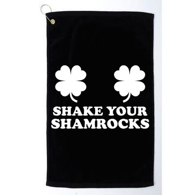 Shake Your Shamrocks St. Patrick's Day Clover Golf Towel