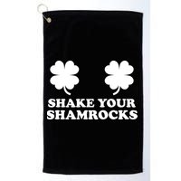 Shake Your Shamrocks St. Patrick's Day Clover Golf Towel