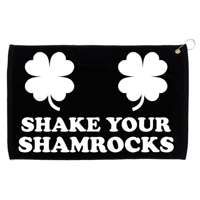 Shake Your Shamrocks St. Patrick's Day Clover Grommeted Golf Towel