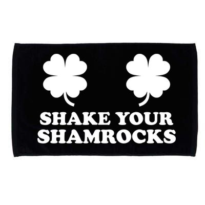 Shake Your Shamrocks St. Patrick's Day Clover Microfiber Hand Towel