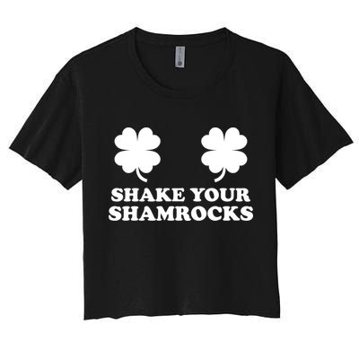 Shake Your Shamrocks St. Patrick's Day Clover Crop Top