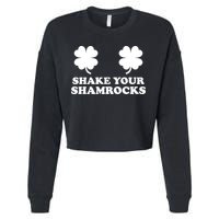 Shake Your Shamrocks St. Patrick's Day Clover Cropped Pullover Crew