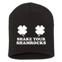 Shake Your Shamrocks St. Patrick's Day Clover Short Acrylic Beanie