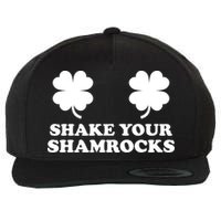 Shake Your Shamrocks St. Patrick's Day Clover Wool Snapback Cap