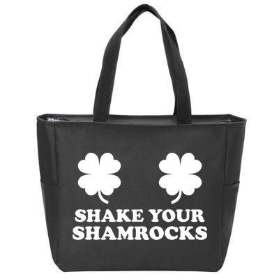 Shake Your Shamrocks St. Patrick's Day Clover Zip Tote Bag