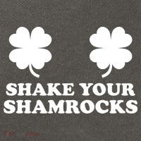 Shake Your Shamrocks St. Patrick's Day Clover Cotton Canvas Backpack