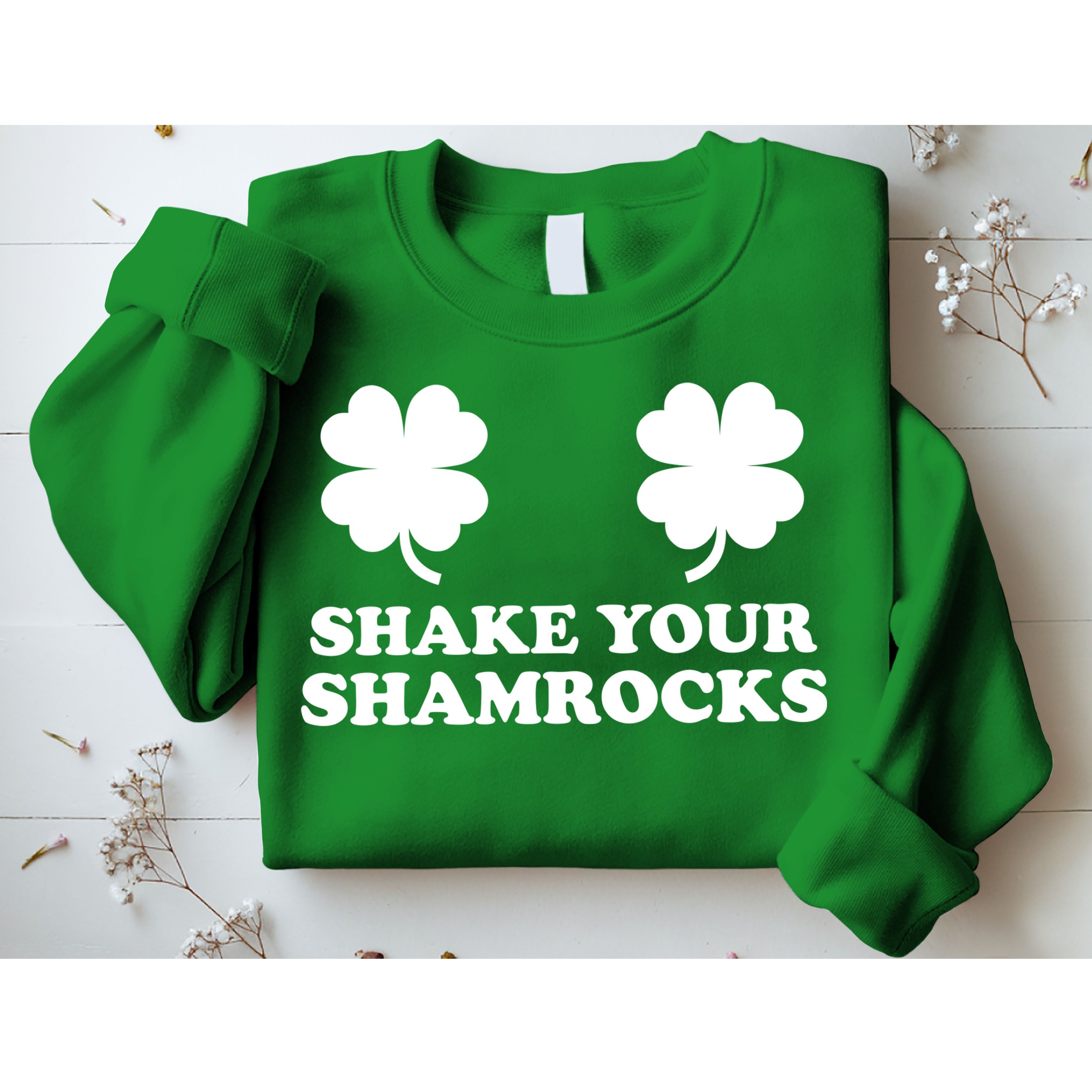 Shake Your Shamrocks St. Patrick's Day Clover Sweatshirt