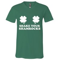 Shake Your Shamrocks St. Patrick's Day Clover V-Neck T-Shirt