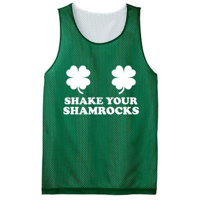 Shake Your Shamrocks St. Patrick's Day Clover Mesh Reversible Basketball Jersey Tank