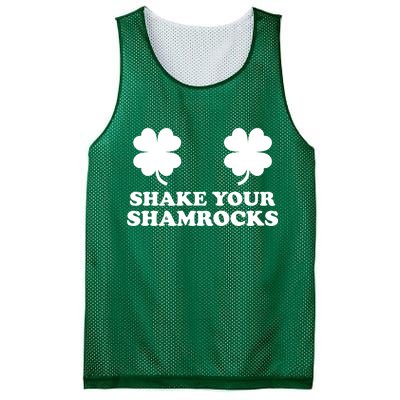 Shake Your Shamrocks St. Patrick's Day Clover Mesh Reversible Basketball Jersey Tank