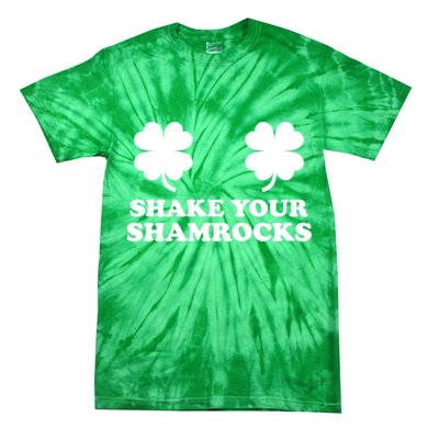 Shake Your Shamrocks St. Patrick's Day Clover Tie-Dye T-Shirt