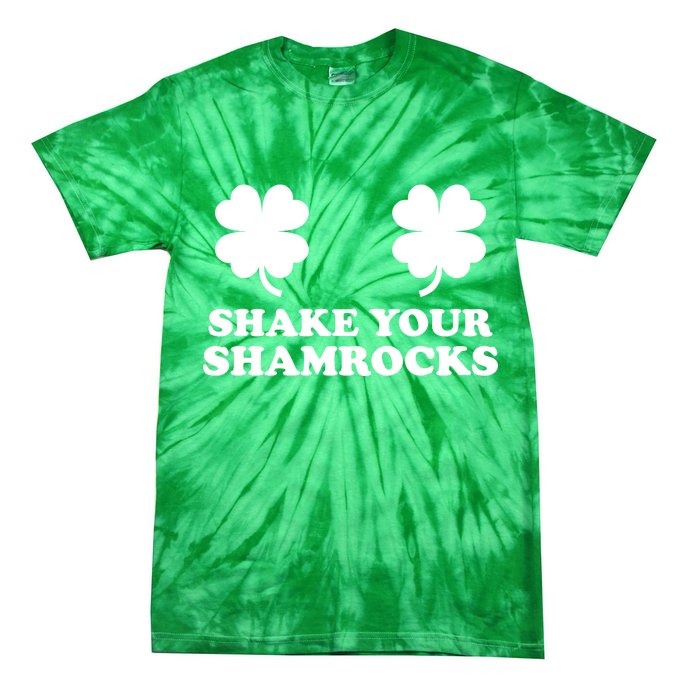 Shake Your Shamrocks St. Patrick's Day Clover Tie-Dye T-Shirt