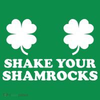 Shake Your Shamrocks St. Patrick's Day Clover Women's V-Neck T-Shirt