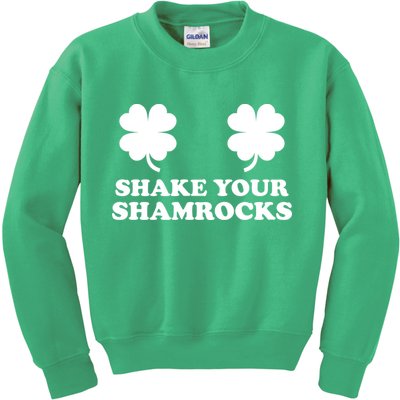 Shake Your Shamrocks St. Patrick's Day Clover Kids Sweatshirt