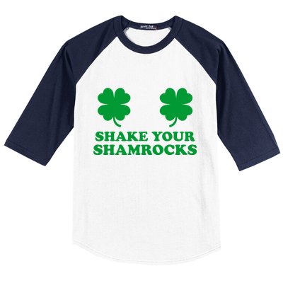 Shake Your Shamrocks St. Patrick's Day Clover Baseball Sleeve Shirt