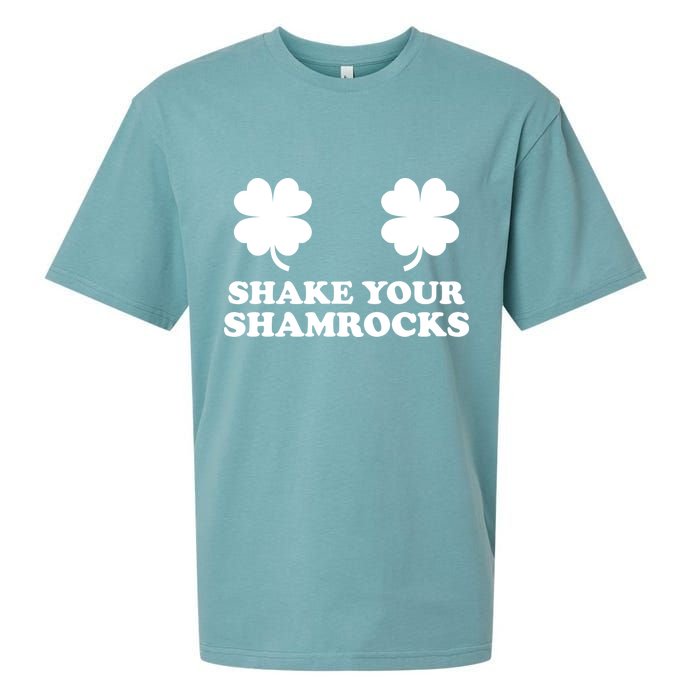 Shake Your Shamrocks St. Patrick's Day Clover Sueded Cloud Jersey T-Shirt