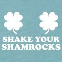 Shake Your Shamrocks St. Patrick's Day Clover Sueded Cloud Jersey T-Shirt