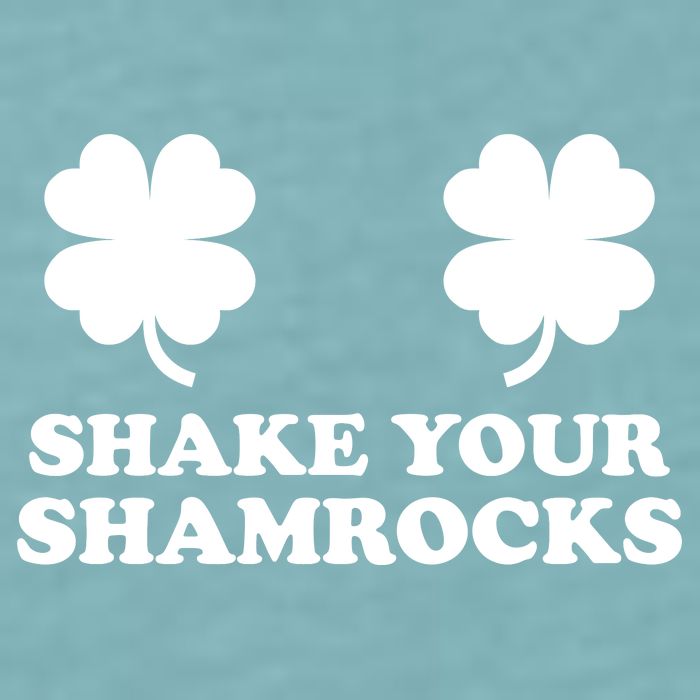 Shake Your Shamrocks St. Patrick's Day Clover Sueded Cloud Jersey T-Shirt