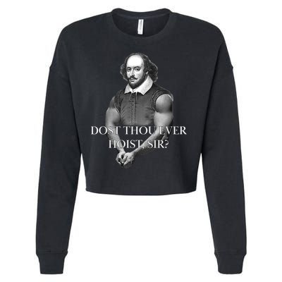 Shakespeare Dost Thou Ever Hoist Sir? Cropped Pullover Crew