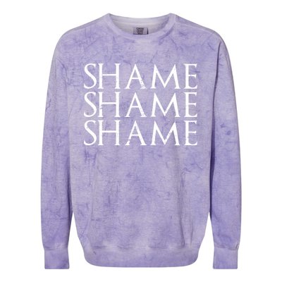 Shame Shame Shame Colorblast Crewneck Sweatshirt