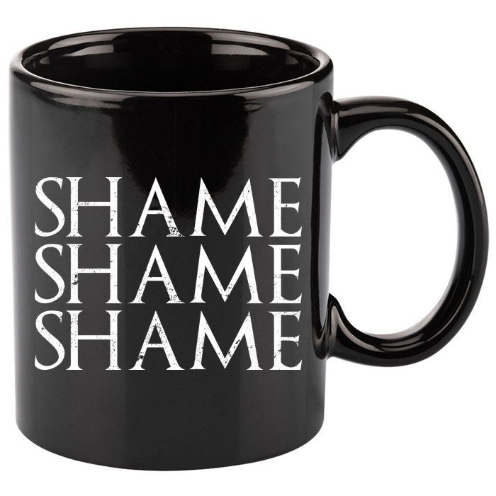 Shame Shame Shame 11oz C Handle Ceramic Mug