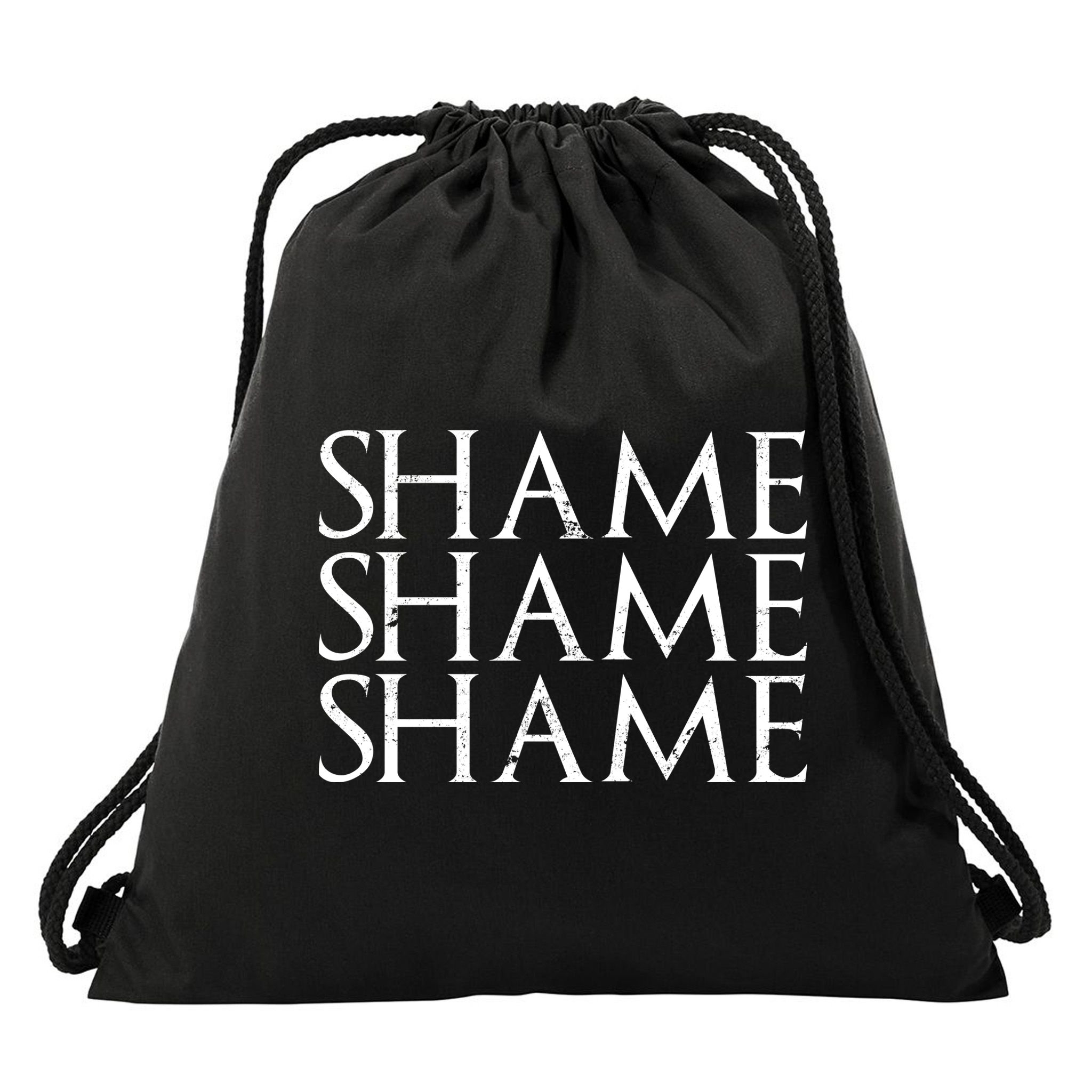 Shame Shame Shame Drawstring Bag