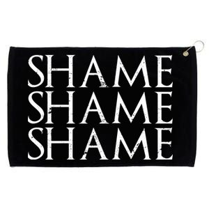 Shame Shame Shame Grommeted Golf Towel