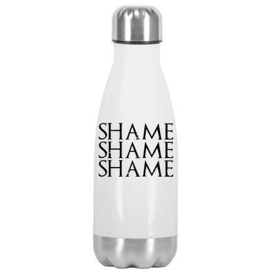 Shame Shame Shame Stainless Steel Insulated Water Bottle